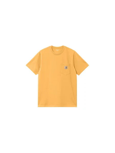 Carhartt WIP S/S Pocket T-Shirt Winter Spice Mężczyźni Koszulki Carhartt WIP Size: S żółty