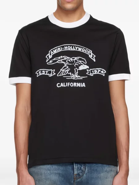 Tricou Amiri cu imagine negru