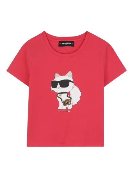 Koszulka dziecięca Karl Lagerfeld czerwona