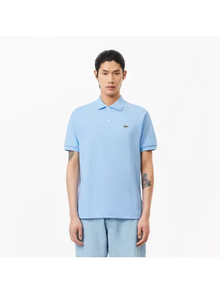 Lacoste Koszulka Polo Oryginał Petit Piqué niebieska