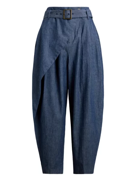 Vunena majica Polo Ralph Lauren s okruglim izrezom iznad koljena narančasta