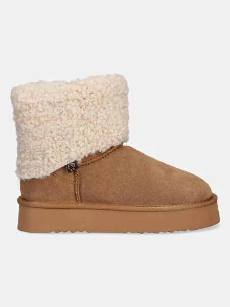 Замшевые сапоги Answear.lab коричневые