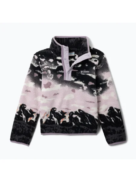 Gyerek fleece melegítő felső Columbia fekete