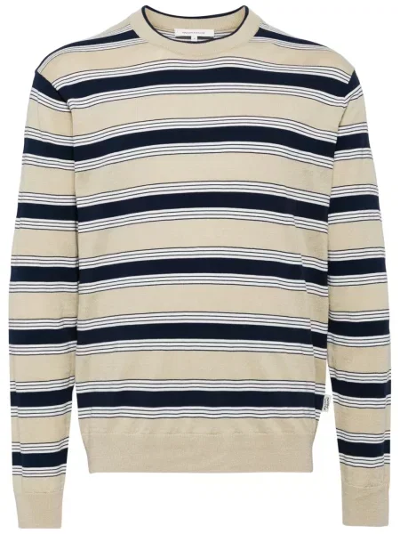 Pulover Maison Kitsune cu dungi cu imagine
