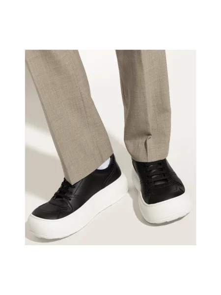 Sneakersy Moschino skórzane czarne