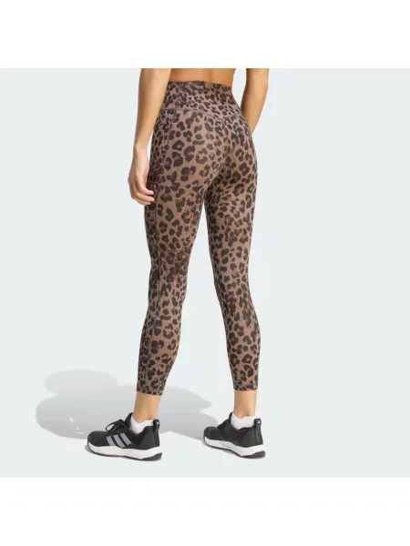 Legíny Optime Essentials Leopard hnědé