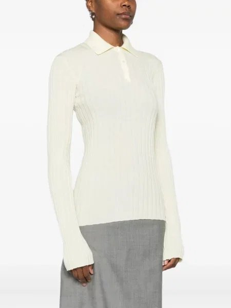 Pulover Calvin Klein Collection cu chihlimbar alb