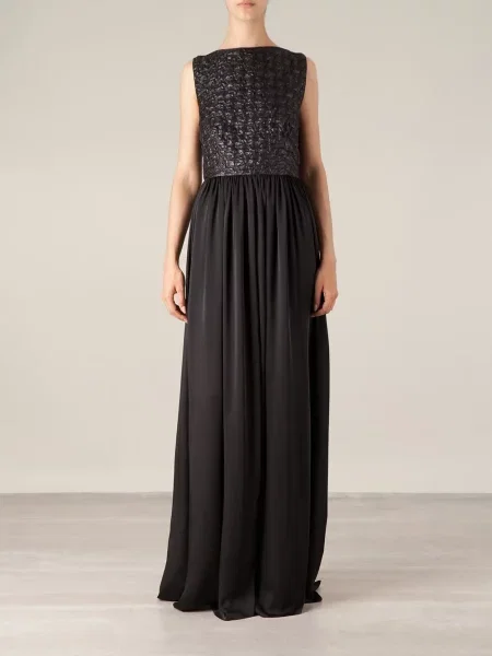 Rochie fără mâneci Maison Rabih Kayrouz fără mâneci negru