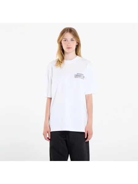 Póló Carhartt WIP S/S Arcan T-Shirt UNISEX White Heavy Stone Wash XS fehér