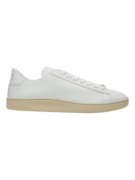 Lniane sneakersy Valentino białe