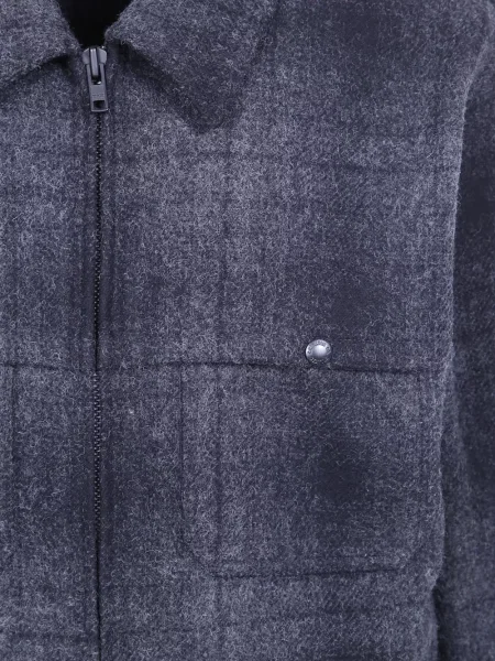 Vilnonė pledinė marškinėlių tipo striukė Filson pilka