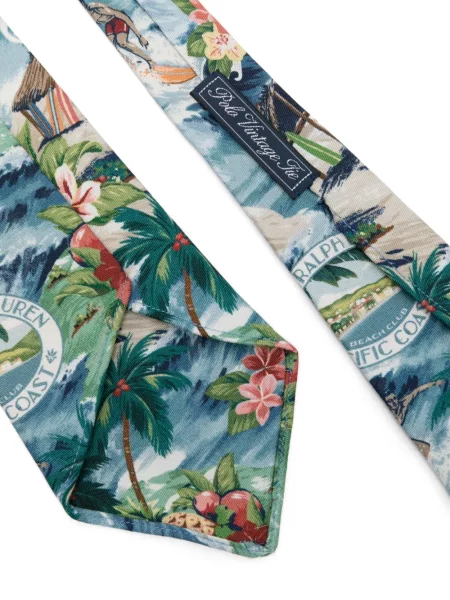 Portofel Polo Ralph Lauren din poplin cu imagine în carouri albastru
