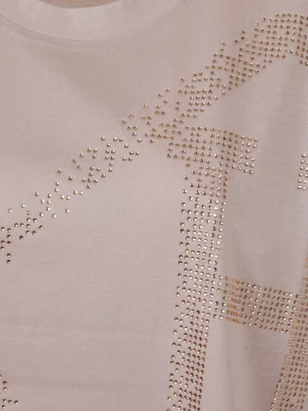 Stras tricou Herno roz