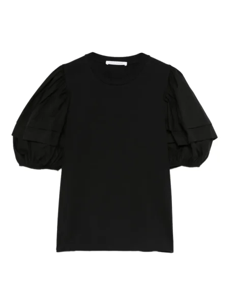 Bluză Cecilie Bahnsen cu mâneci scurte scurtă negru