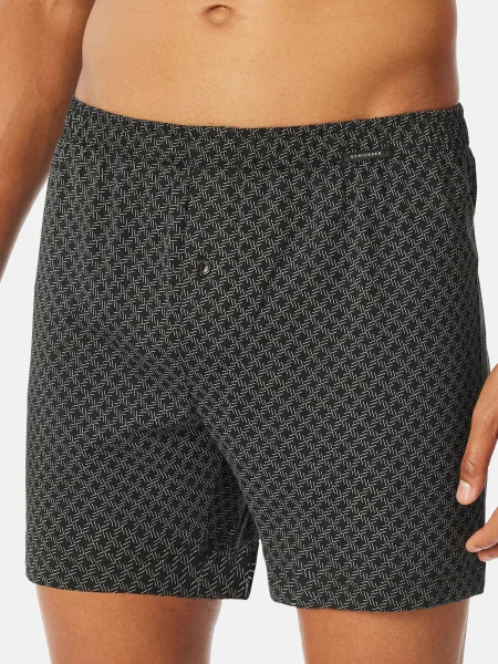 SCHIESSER Boxeralsók Basic szürke fekete