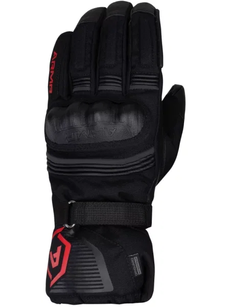 Rękawice rowerowe Armr Glove Kumaji czarne/czerwone czarne