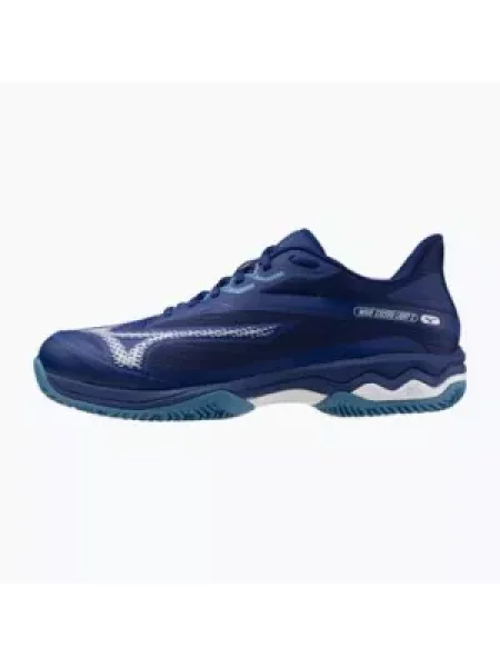Кросівки тенісні Mizuno Wave Exceed Light 2 CC bellwether blue/ white/ fjord blue білі