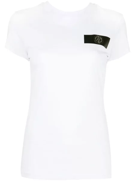 Tricou Plein Sport cu imagine alb