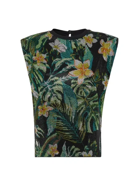 Bluzka Philipp Plein z dekoltem halter zielona