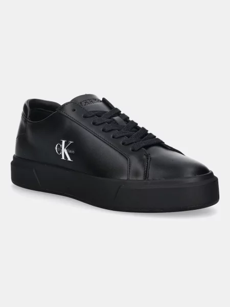 Calvin Klein Sneakers Basket Cupsole Laceup Lth Ml negru