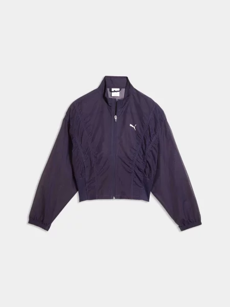 Демісезонна куртка PUMA Dare To Oversized Jacket комбінований верх фіолетовий