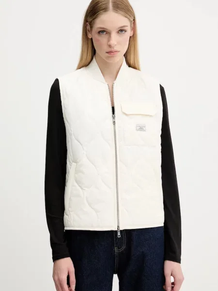 Guess Jeans bezrękawnik przejściowy beżowy