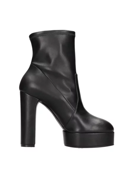 Buty do kostki Casadei skórzane czarne