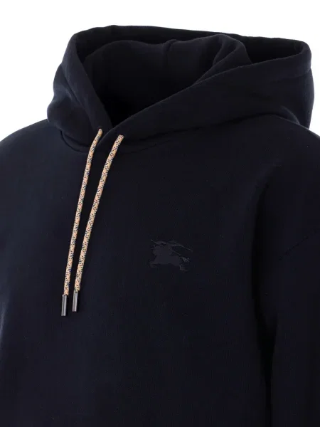 Hanorac cu glugă Burberry cu broderie albastru