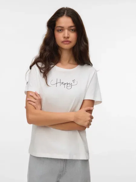 VERO MODA Tricou VMKILANO negru alb