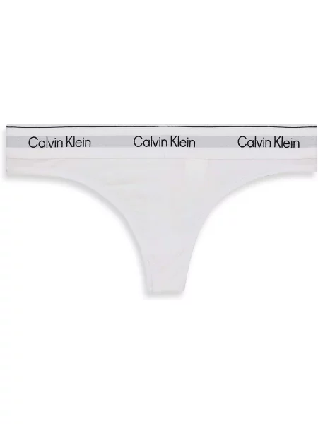 Chiloți tanga Calvin Klein Jeans alb