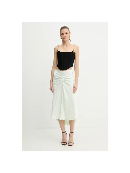 Spódnica midi Victoria Beckham biała
