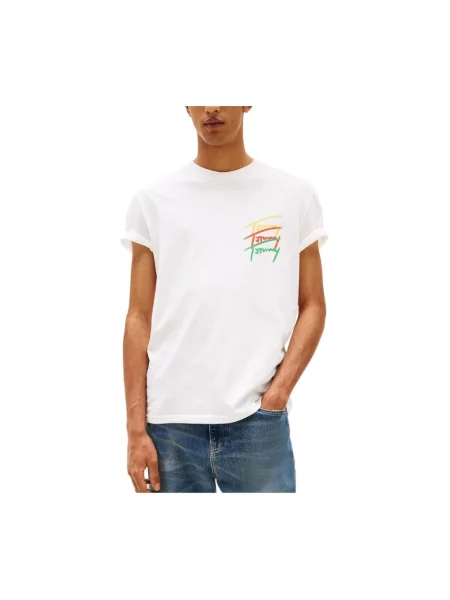 Koszulka Tommy Jeans beżowa