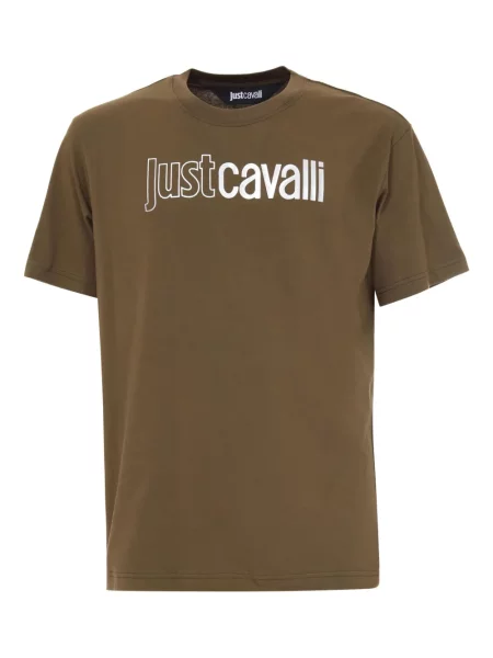 Tricou Just Cavalli cu imagine verde
