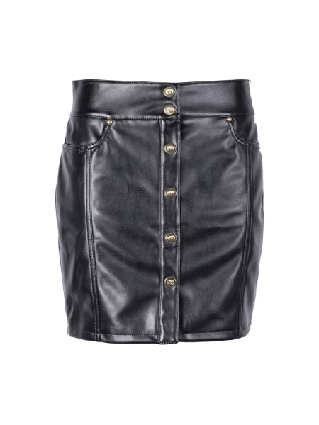 Spódnica skórzana Chiara Ferragni Collection szara