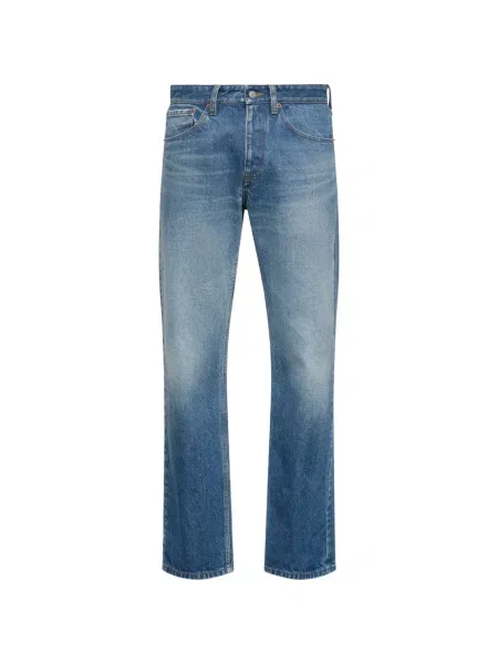 Blugi drepți Mm6 Maison Margiela albastru