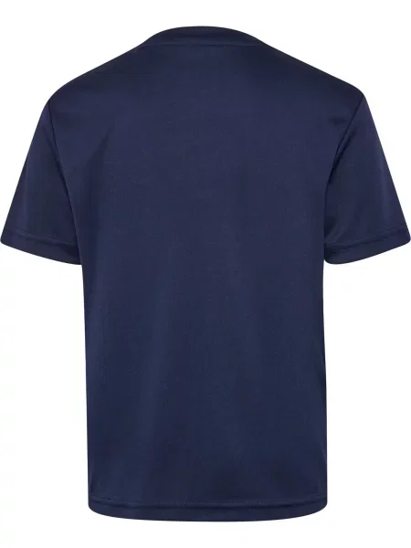 Hummel Koszulka poliestrowa sportowa Poly Logo Jersey Kids niebieska