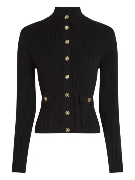 Kardigan Karl Lagerfeld prążkowany czarny