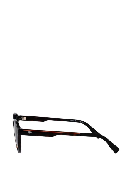 Ochelari de soare Lacoste cu imprimeu geometric maro