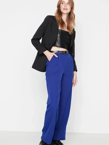 Панталон Trendyol синьо