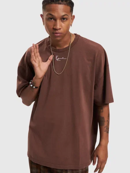 Karl Kani Tricou maro alb