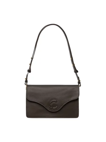 Coccinelle torebka crossbody skórzana zielona