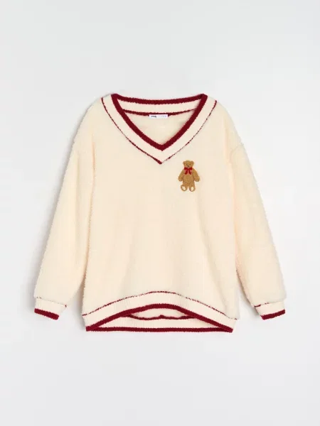 Піжамний комплект із двох предметів кремовий