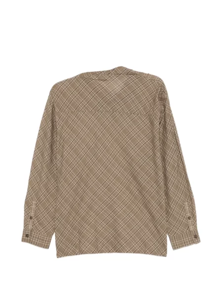 Bluza Soeur karirana smeđa