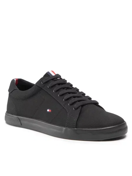 Ilgaauliai batai Tommy Hilfiger juoda