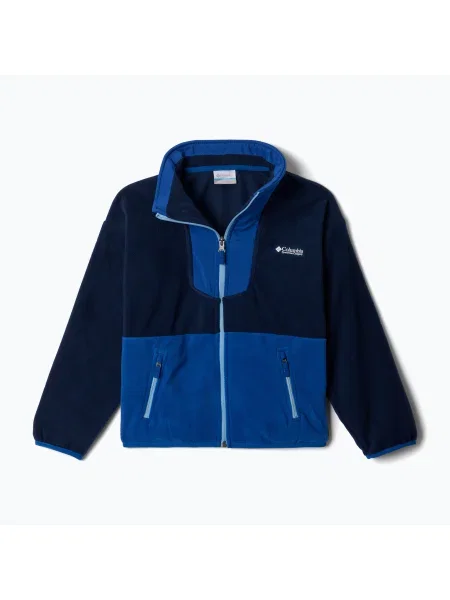 Детски поларен суитшърт Columbia Sequoia Grove Full Zip collegiate navy синьо
