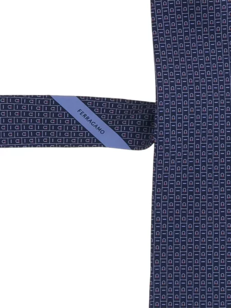 Cravată Ferragamo de mătase albastru
