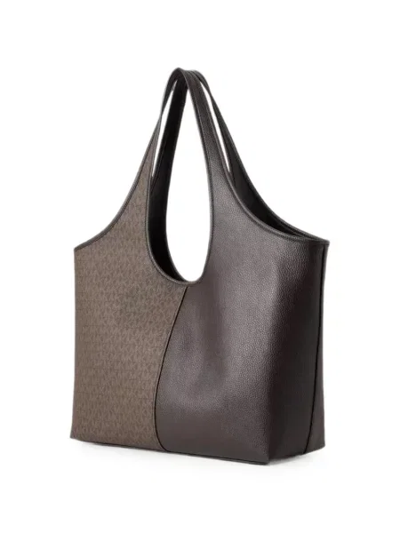 Geantă shopper Michael Kors cu autograf maro