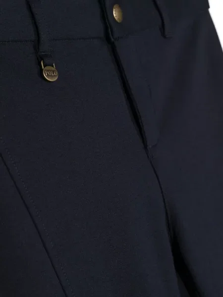 Legginsy dziecięce Polo Ralph Lauren niebieskie