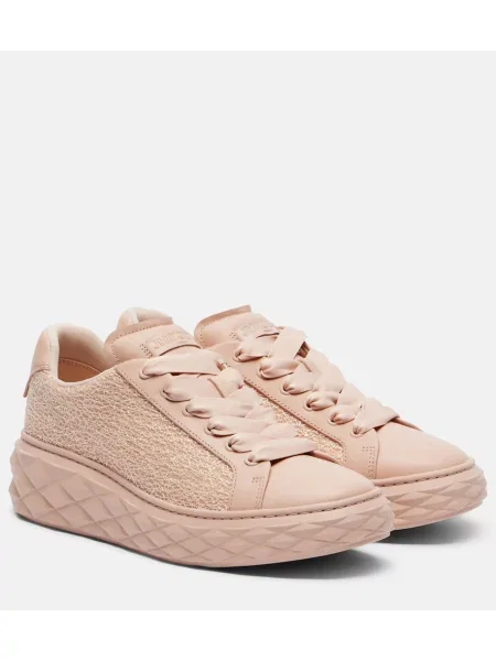Sneakerși Jimmy Choo din piele roz