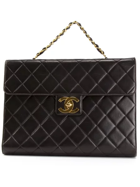 Klasické prošívané kalhotky briefs Chanel Pre-owned modré